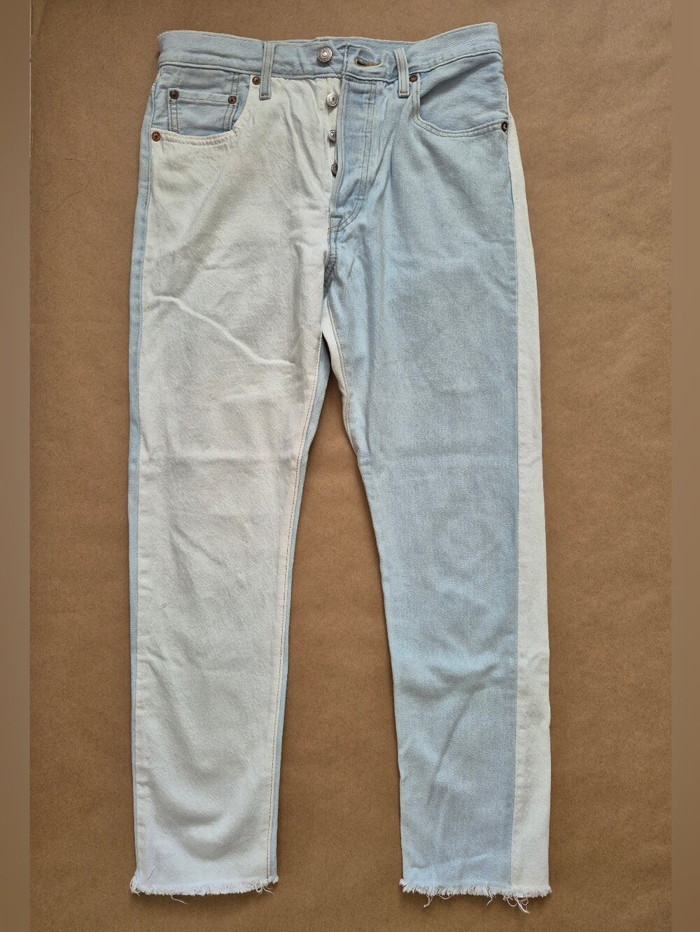 Levi's Two-Tone Light Blue and Off-White Chinos